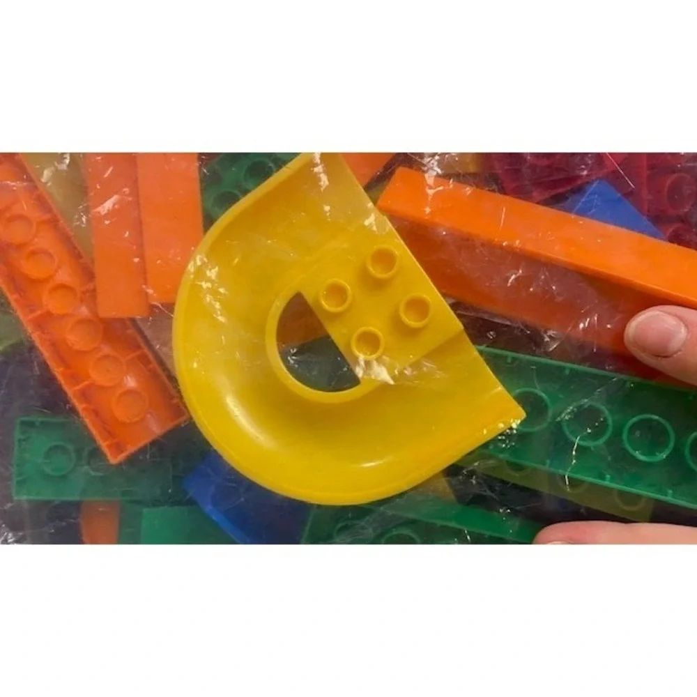 Slide Funny Blocks Marble Run Building Bricks Set with Baseplates Bulk Lot
